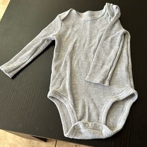 Grey long sleeve onesie